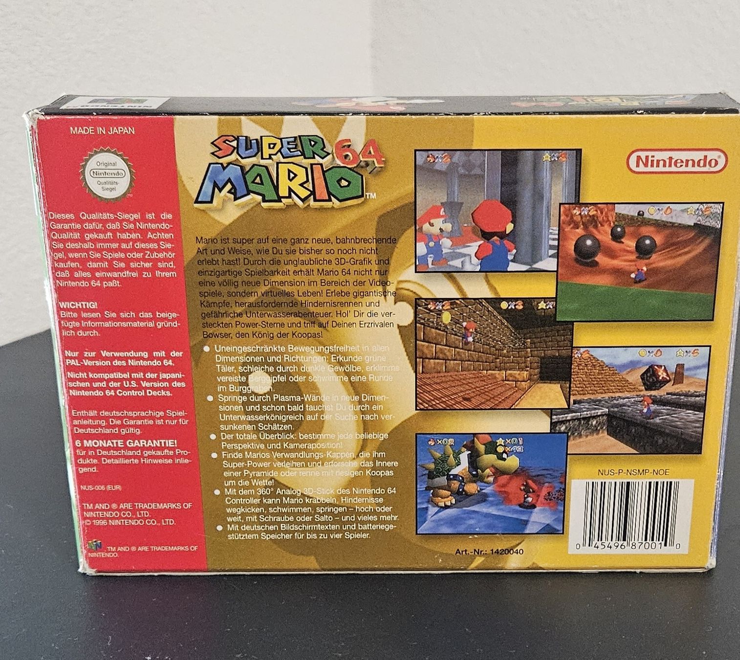 Nintendo Giochi: Nintendo 64 - Super Mario 64 – Usato da Corin-de-la-Crête venduto da Manu2021 1