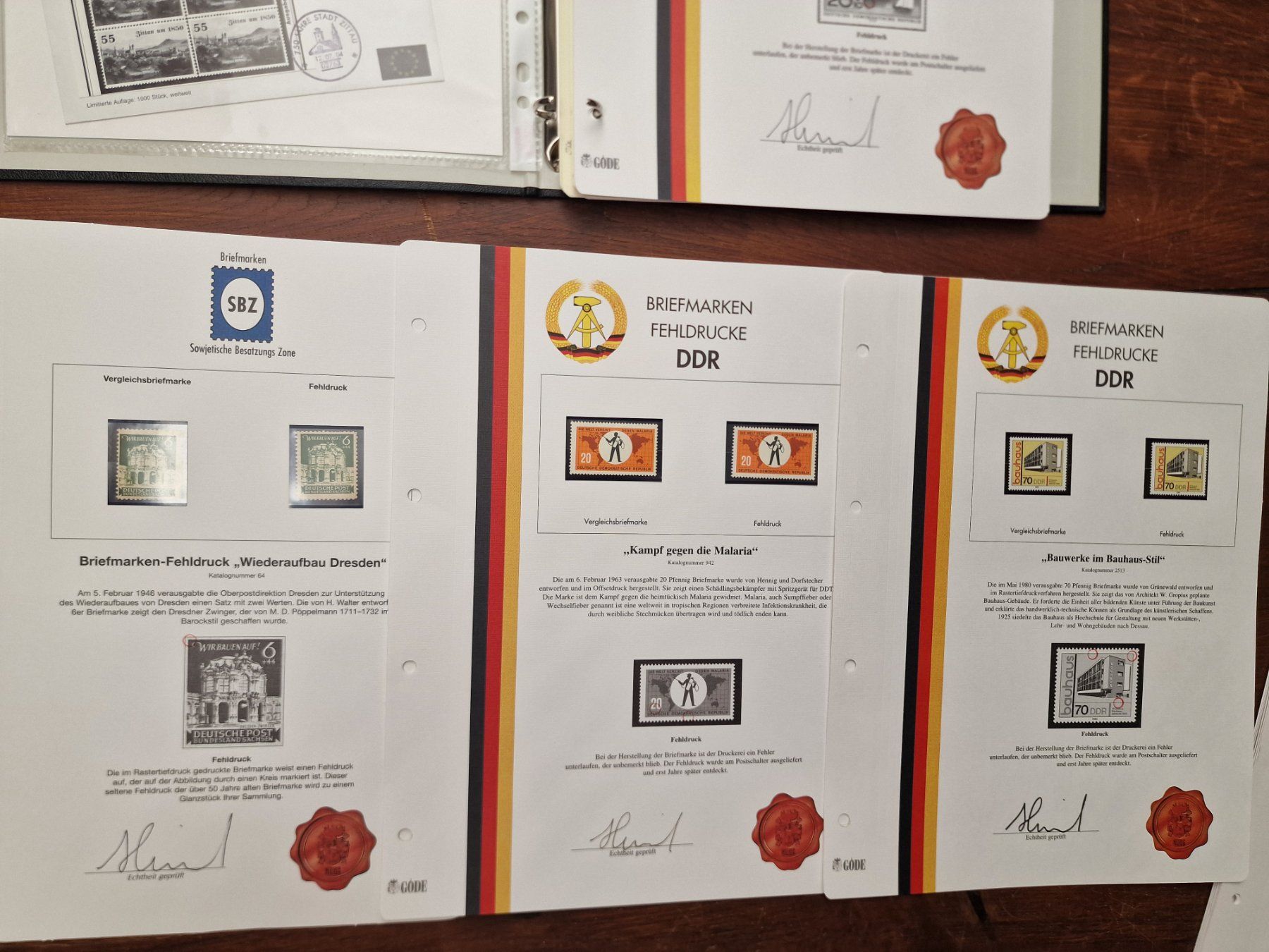 Tous les timbres: FEHLDRUCKE DDR & BRD 1986-2000 mit Nummerierung – D'occasion à Aesch LU par briefmarken.uray 4