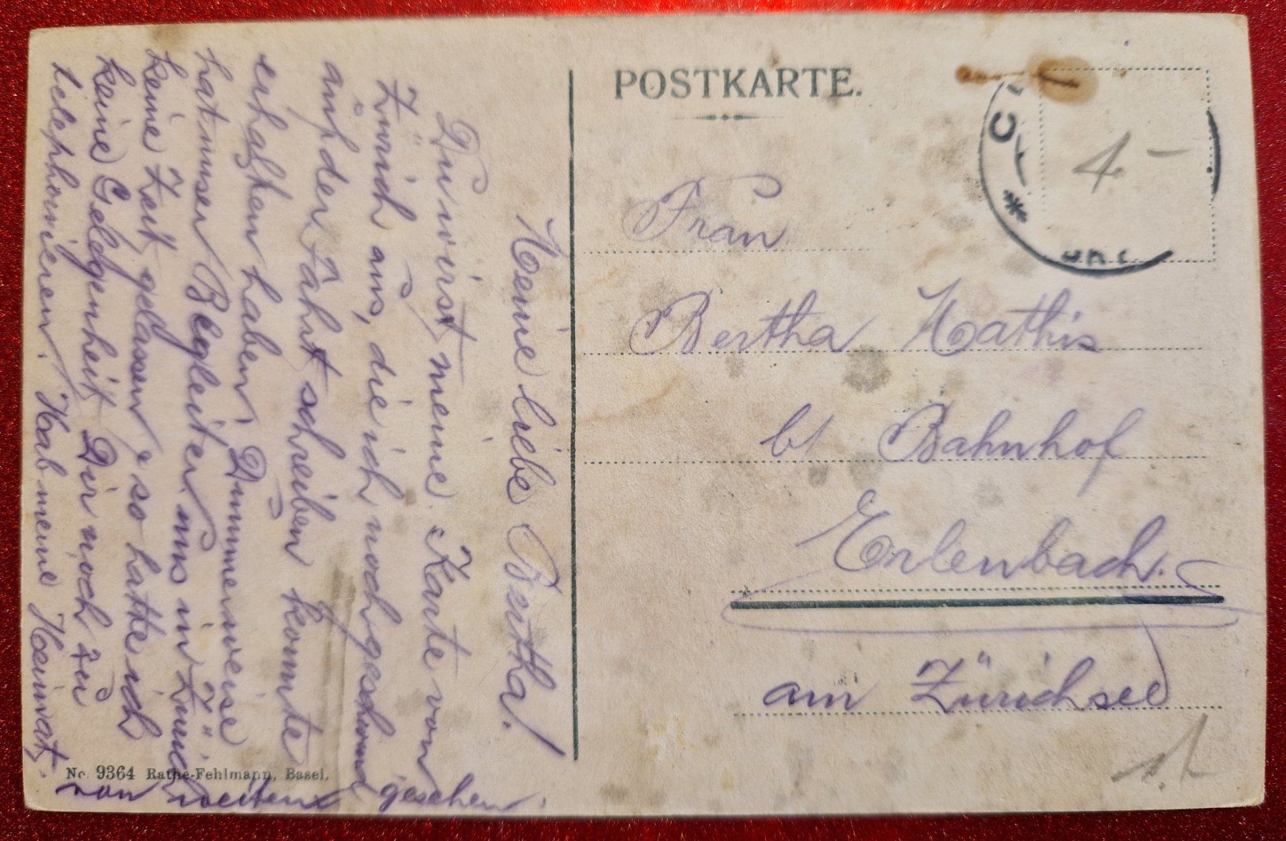 Cartoline postali: Chur gegen Süden ca 1907 – Usato da Melchnau venduto da Fishel 1