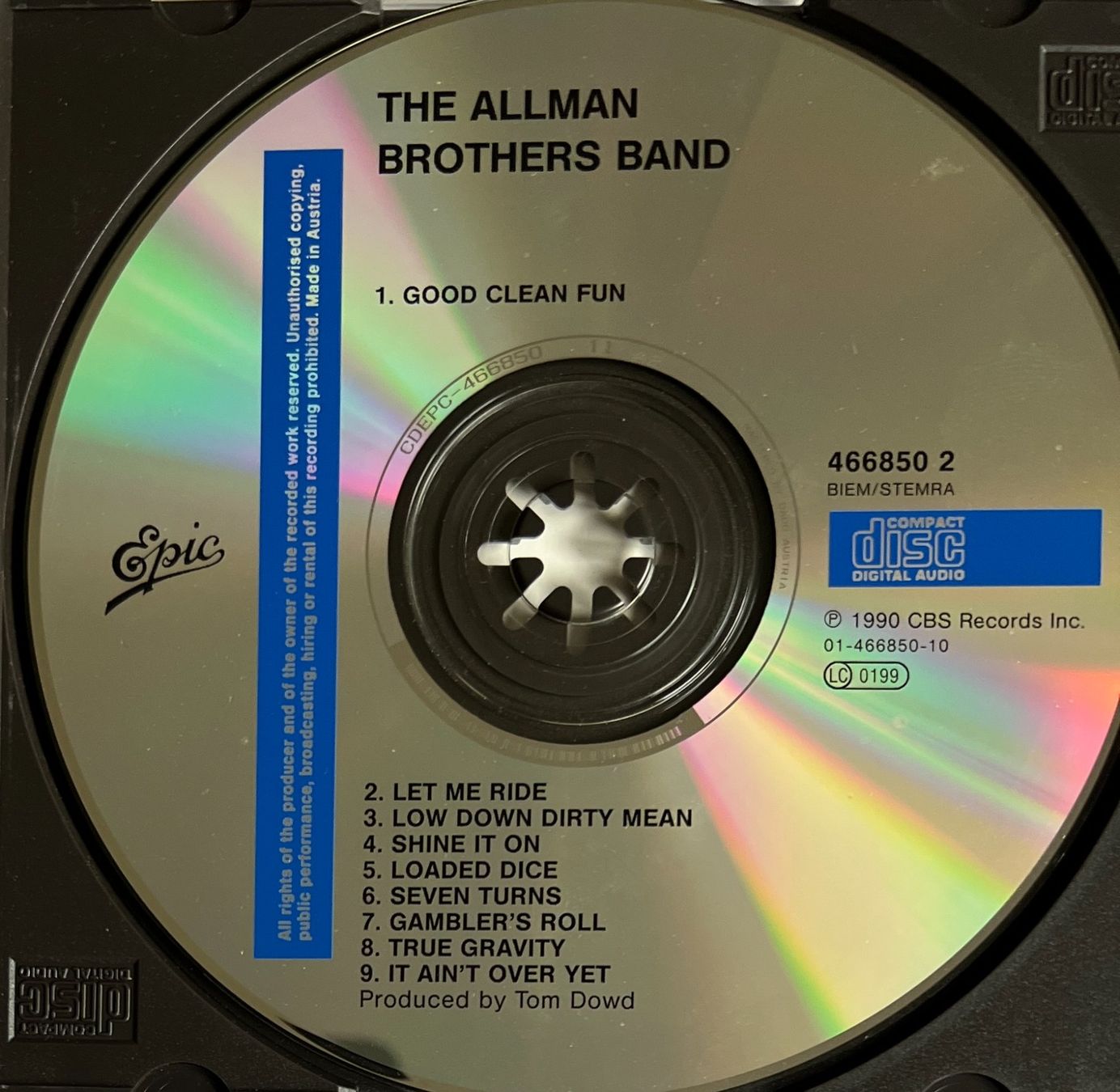 CDs: ALLMAN BROTHERS / Seven Turns – Gebraucht aus Bischofszell von kustavi 2