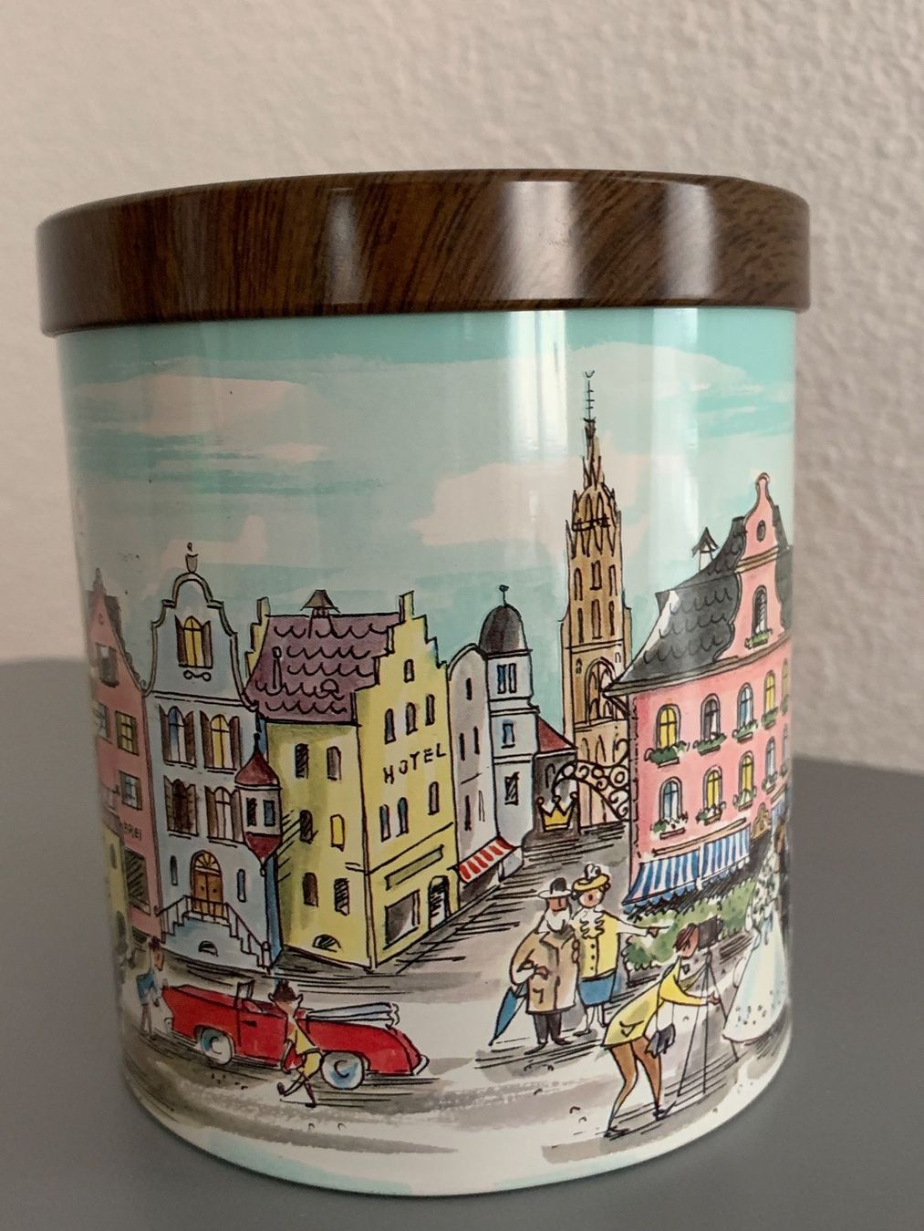 Contenitori & Simili: Vintage Blechdose Keksdose Stadtmotiv Retro – Usato da Ibach venduto da lisch3 3