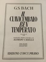 Noten Bach: Il clavicembalo ben temperato, Hardcover Klavier