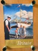 originales britisches Tourismusplakat aus den 1950er Jahren
