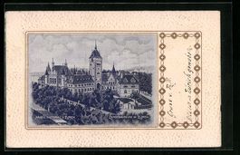 Seiden-AK Zürich, Ansicht vom Landesmus