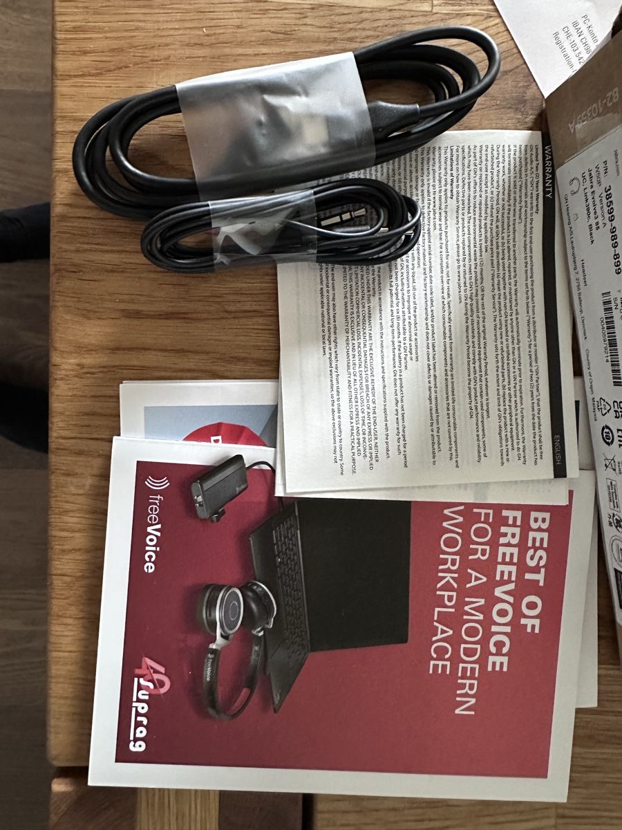 Jabra Casques audio: Jabra Evolve 3 UC Stereo ANC BLACK Bluetooth – Neuf (Voir description) à Mörschwil par claude080 2