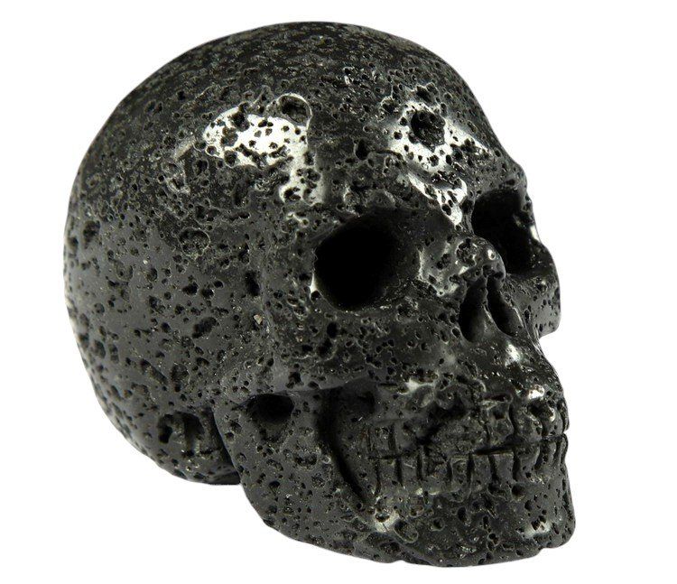 Minerali & Pietre curative: Lavastein Skull – Nuovo (secondo la descrizione) da Walenstadt venduto da vkt_qc8d