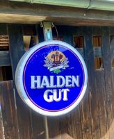 Leuchtschild / Leuchtreklame / Bierwerbung Haldengut