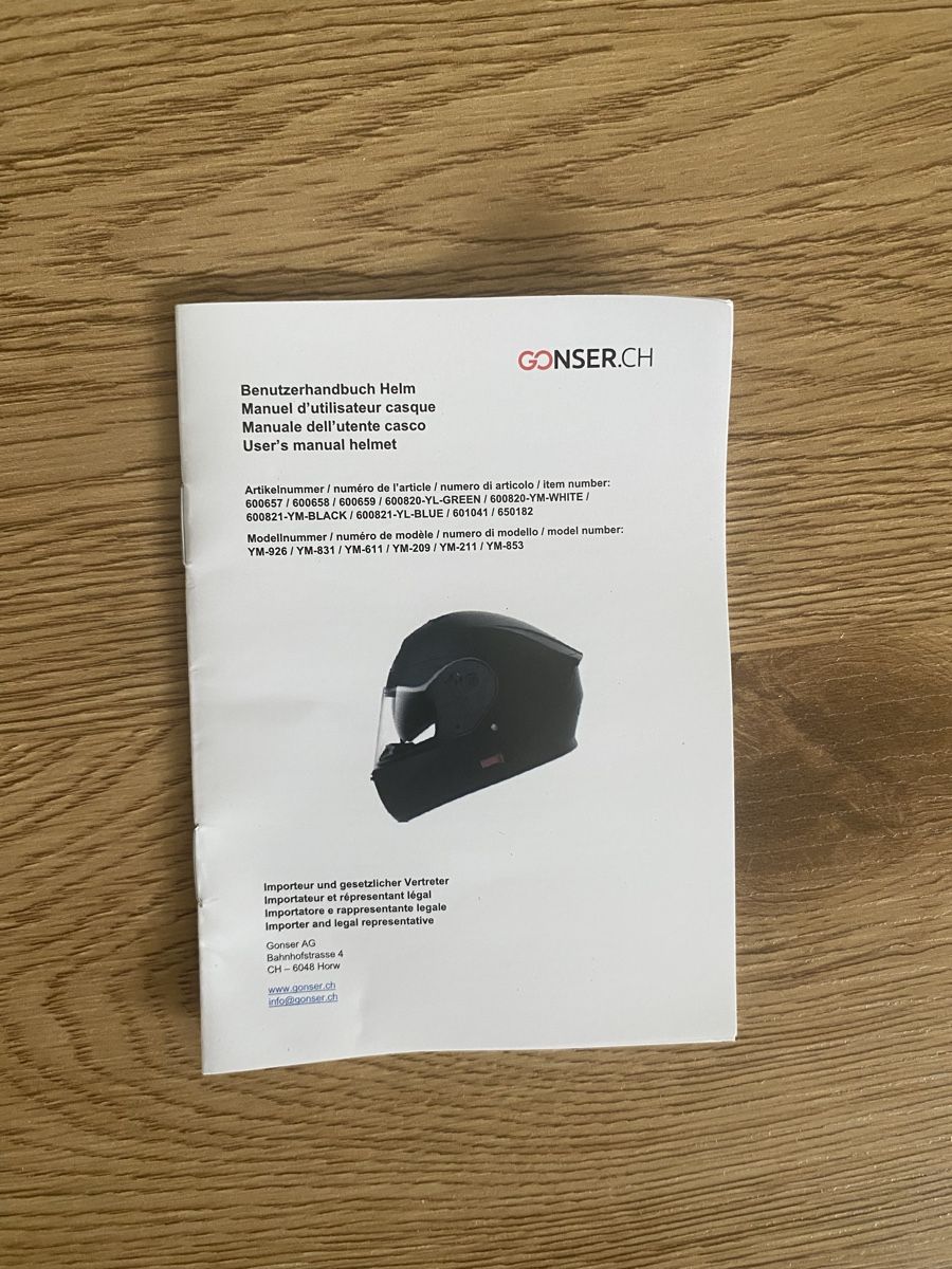 Casques & visières: Klapphelm Schwarz – Neuf avec emballage d'origine à Zürich par emi_6qt5 3