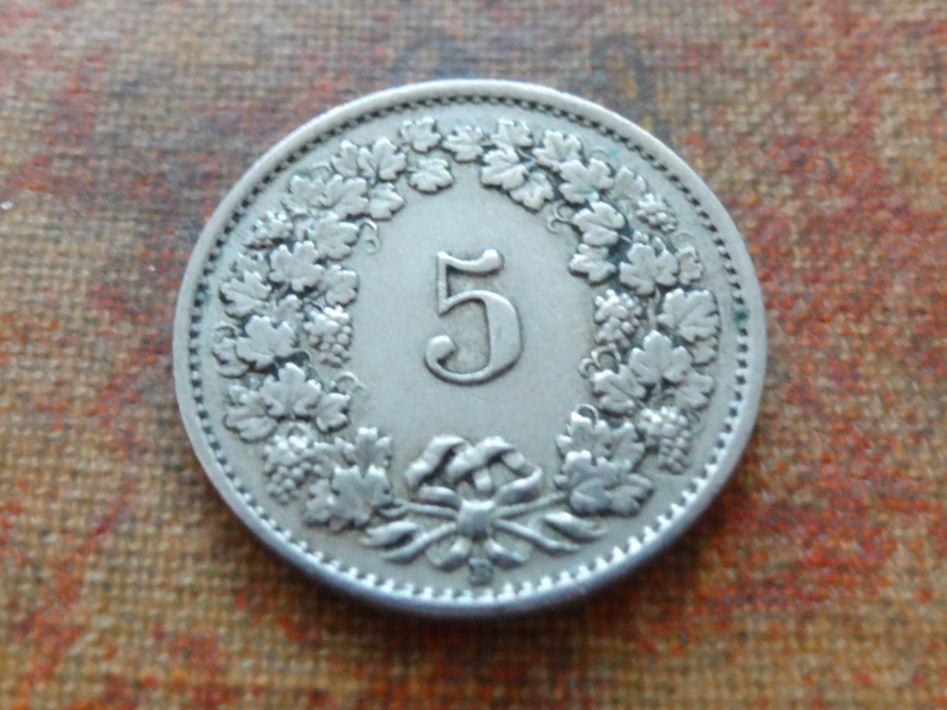 Tutti le monete: 5 Rp. 1922  (C) – Usato da Romanel-sur-Lausanne venduto da Swift13 1