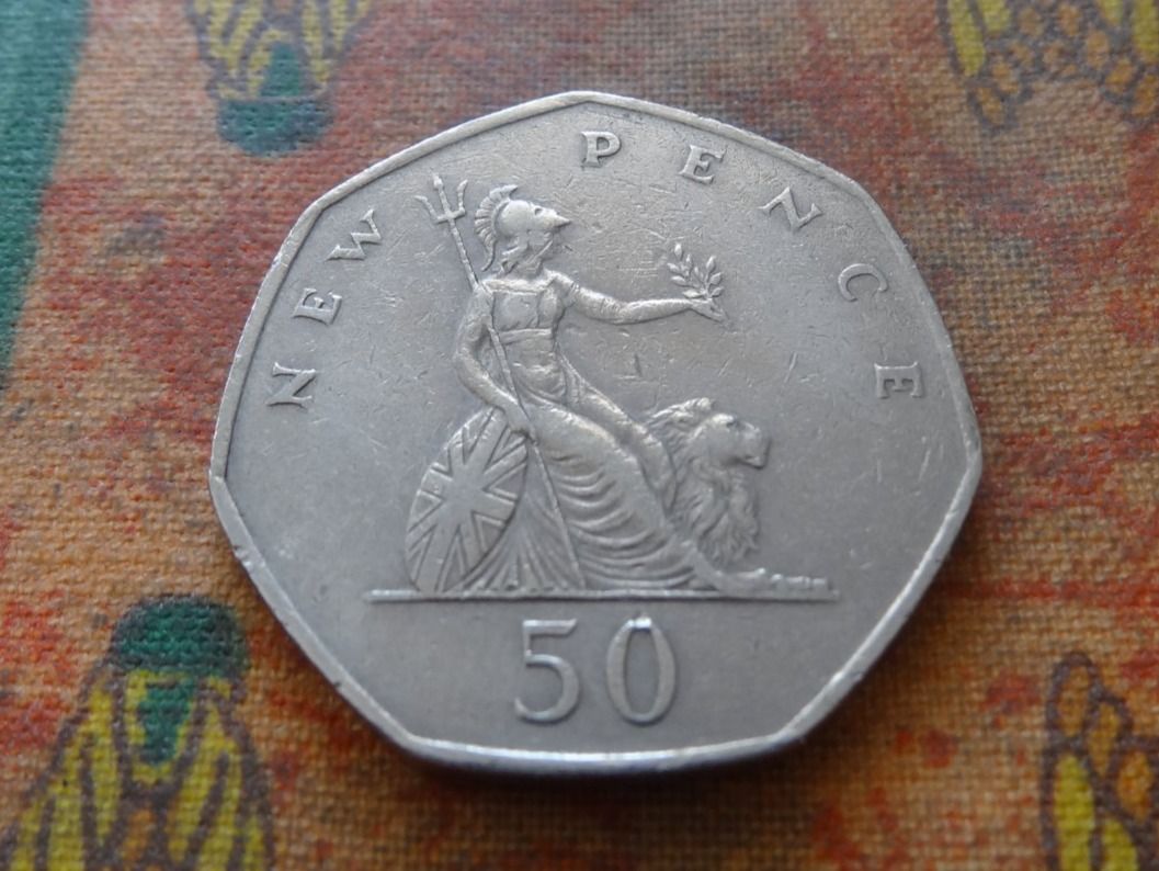 Tutti le monete: ROYAUME-UNI  50 Pence  1969 – Usato da Romanel-sur-Lausanne venduto da Swift13 1