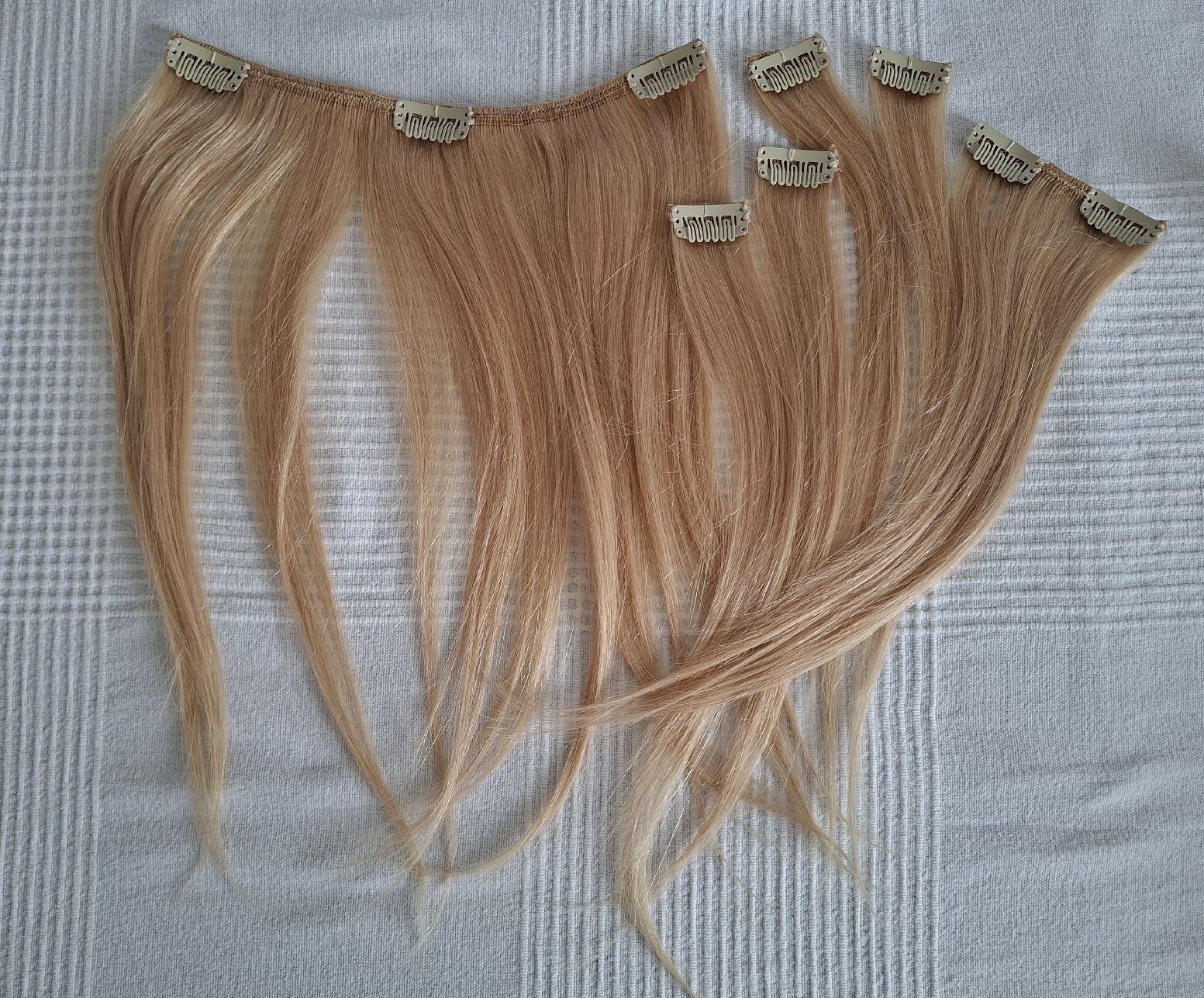 Parrucche: Echthaar Clip In Extensions, Blond, 35cm – Nuovo (secondo la descrizione) da Gersau venduto da melanie000 2