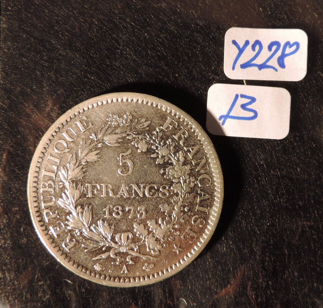 Alle Münzen: Silber 5 Franc Herkules 1873 – Gebraucht aus Duggingen von doogbua 2