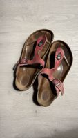 Sandale Birkenstock Grösse 39 Rosa Leder gute Zustand