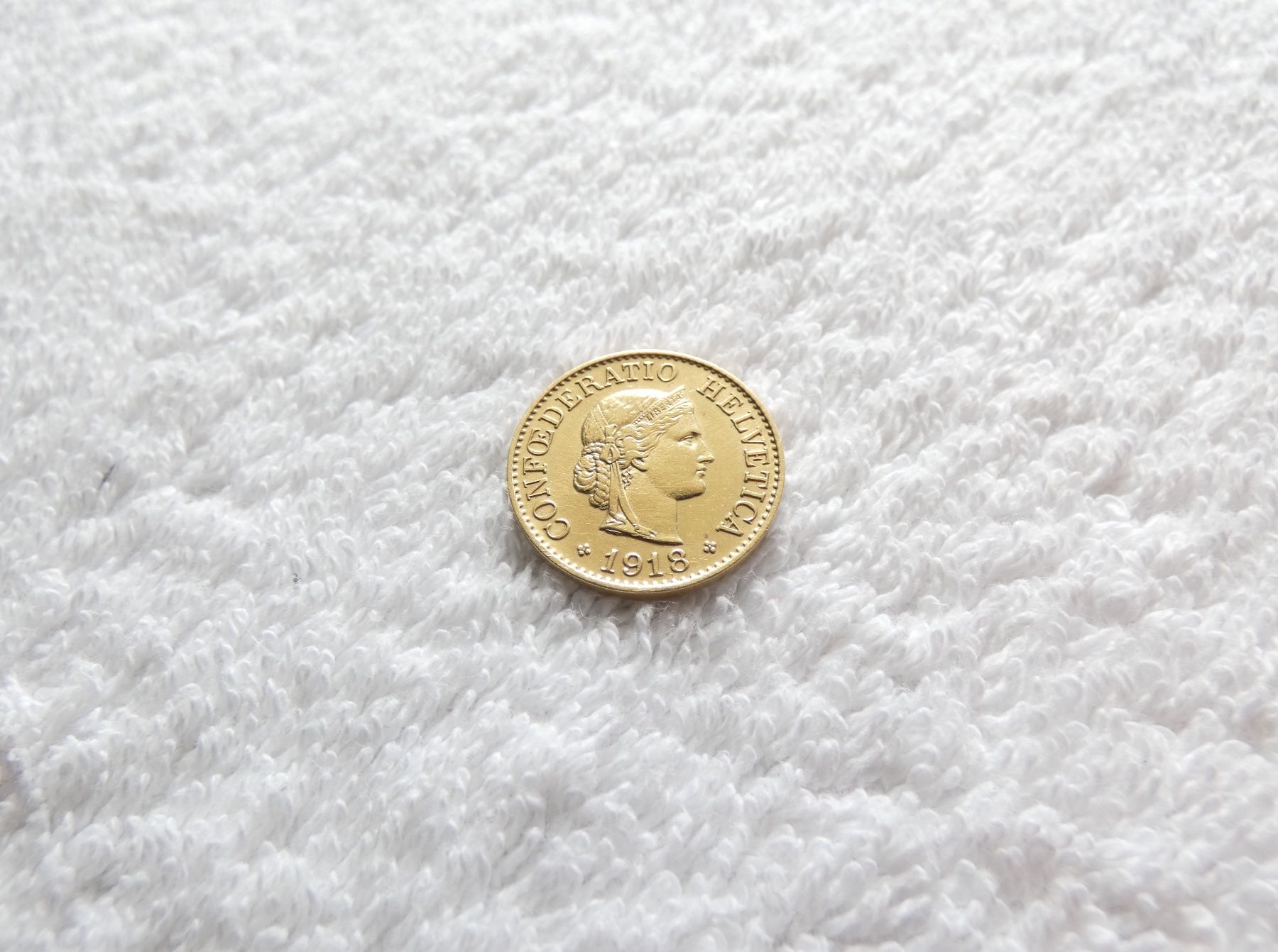 Tutti le monete: 10 centimes/rappen 1918 – Usato da Nyon venduto da Ilmi09