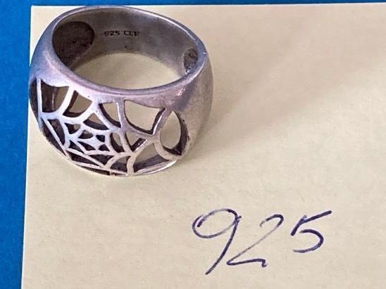 Anelli: Silberring Spinnennetz (52) – Usato da Laufen venduto da Futuremarket 2