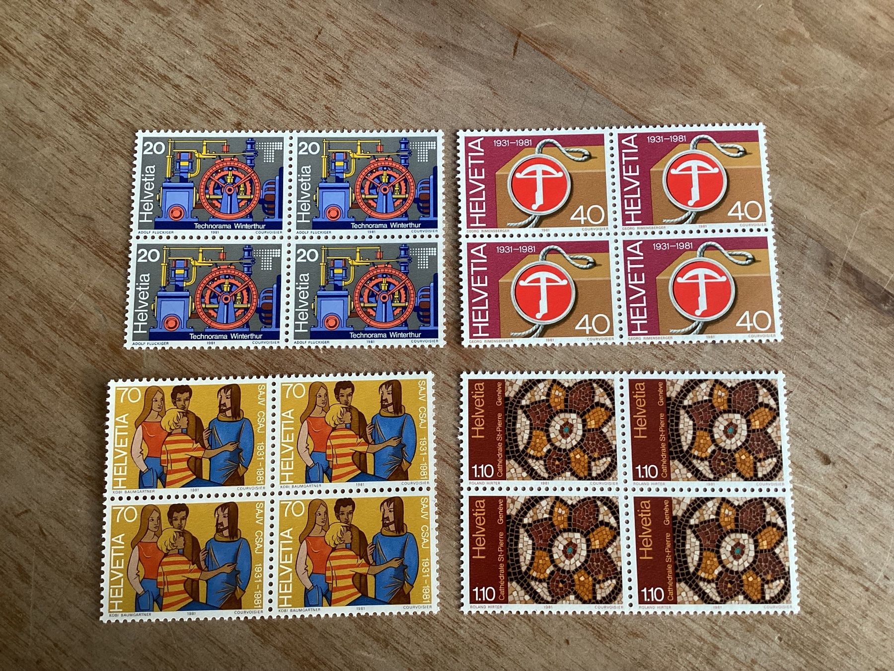 Tutti i francobolli: Serie 1981 Briefmarken postfrisch 4er Blöcke – Nuovo (secondo la descrizione) da Seftigen venduto da Muggelwomb