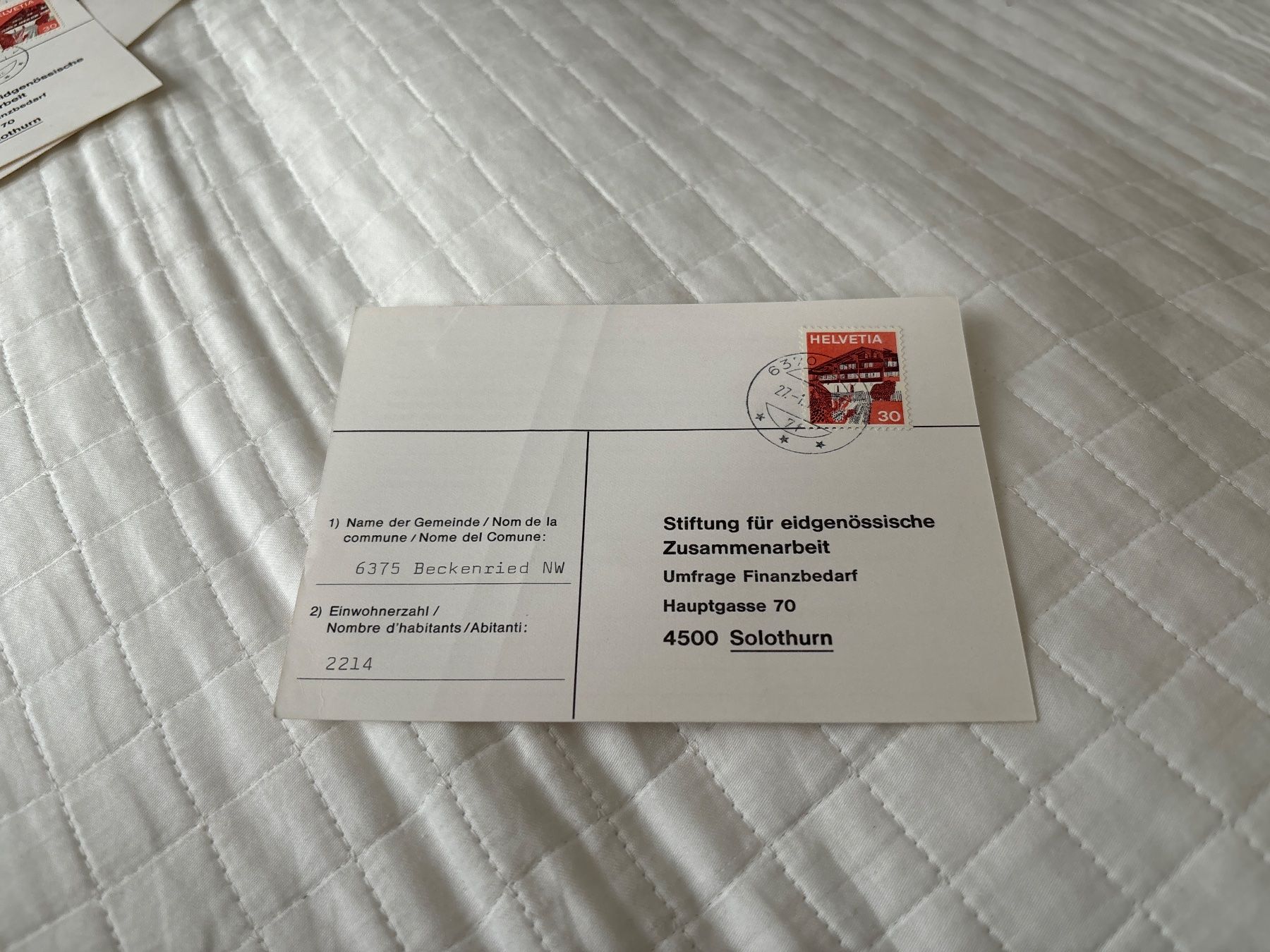 Karten: Beckenried NW Postkarte – Gebraucht aus Zürich von engebrunau