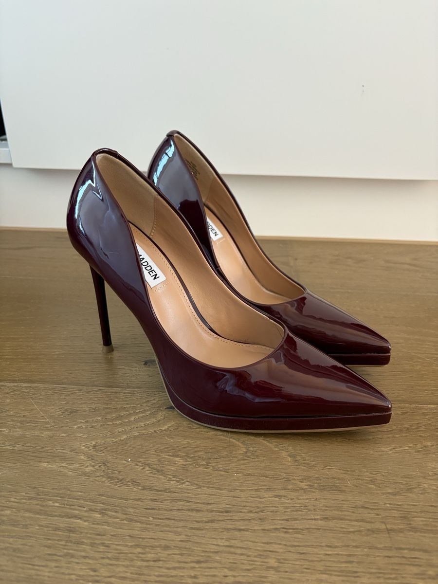 Steve Madden Scarpe da donna: Steve Madden Pumps, Gr. 38, Bordeauxrot, Lackleder – Nuovo (secondo la descrizione) da Eschenbach LU venduto da ann_928v 3