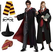 HarryPotter Gryffindor Umhang Krawatte Schal Zauberstab NEU