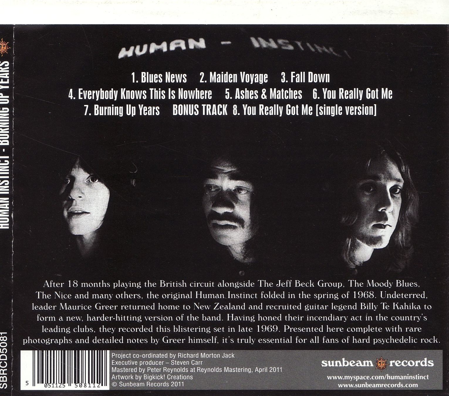 CD: The Human Instinct – Burning Up Years – Nuovo (secondo la descrizione) da Boussens venduto da catfood01 1