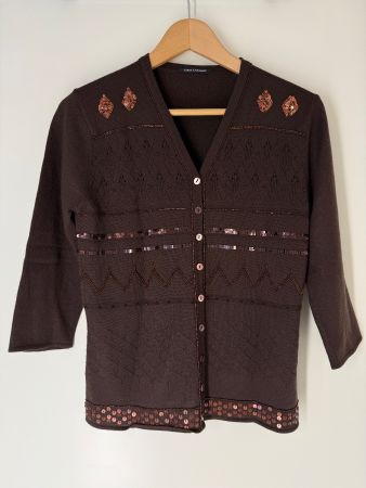 Luisa Cerano Strickjacke Damen Gr. 40 - mit Wolle