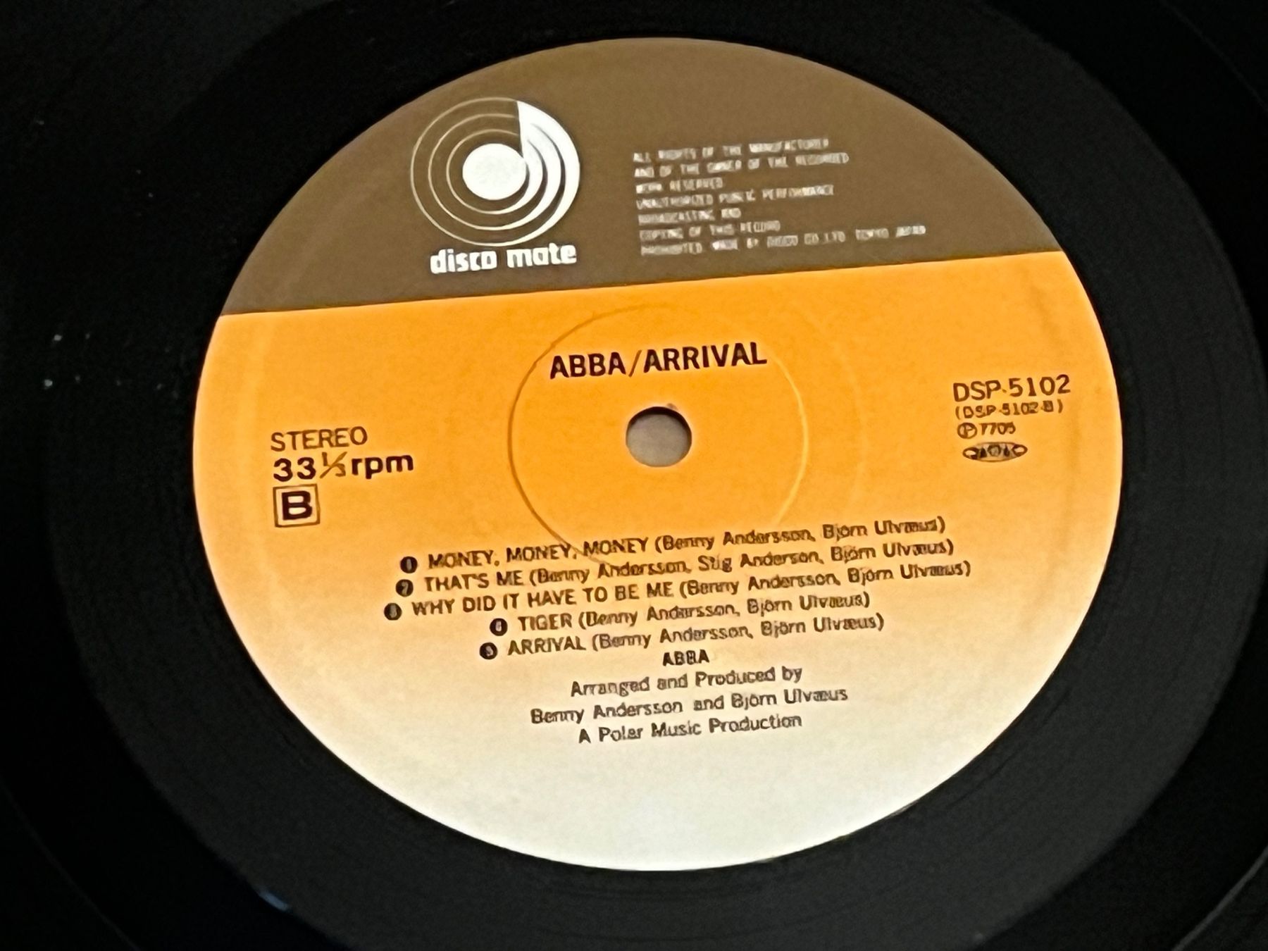 Dischi in vinile: ABBA Arrival Lp Japan – Usato da Basel venduto da Vinyloase 5
