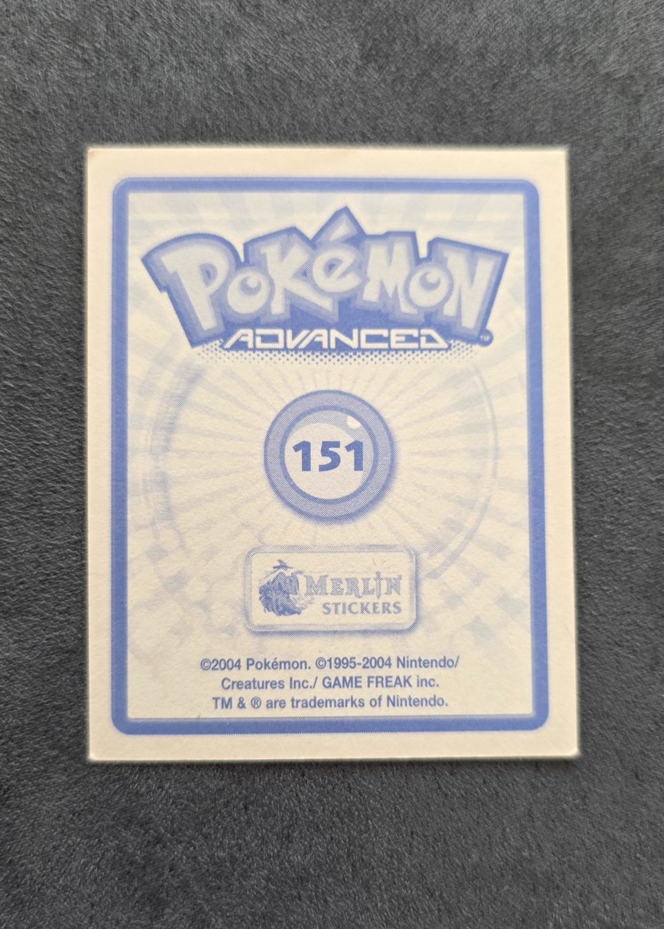 Pokémon Sammelbilder & Trading cards: Pokémon Advanced Merlin Sticker Topps selten – Neu (gemäss Beschreibung) aus Roggwil BE von S_Cards 1