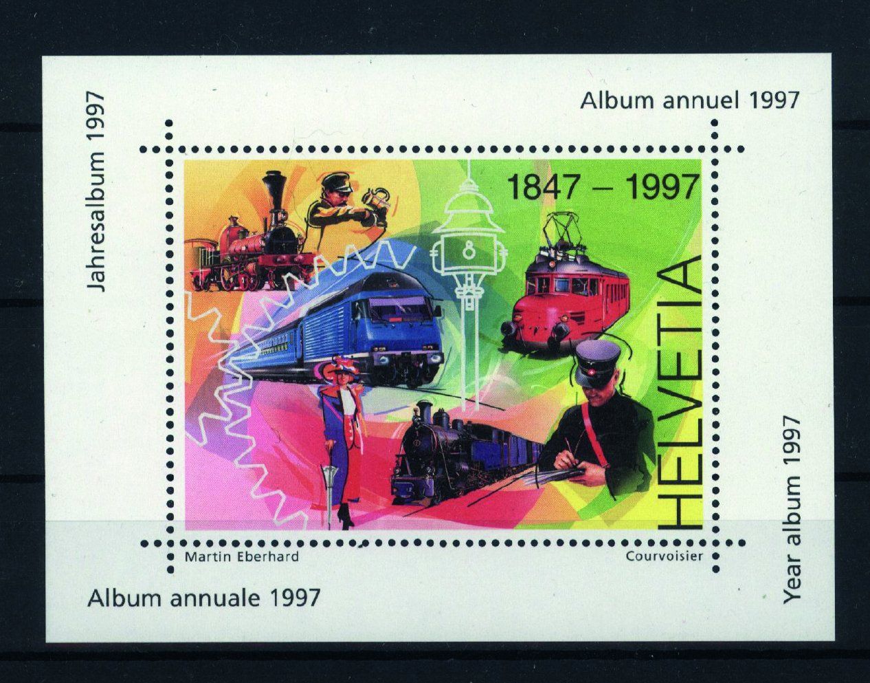 Autobahnvignetten: 1997, ungebrauchte Vignette aus Jahresbuch ** – Gebraucht aus Willisau von Vollstempel