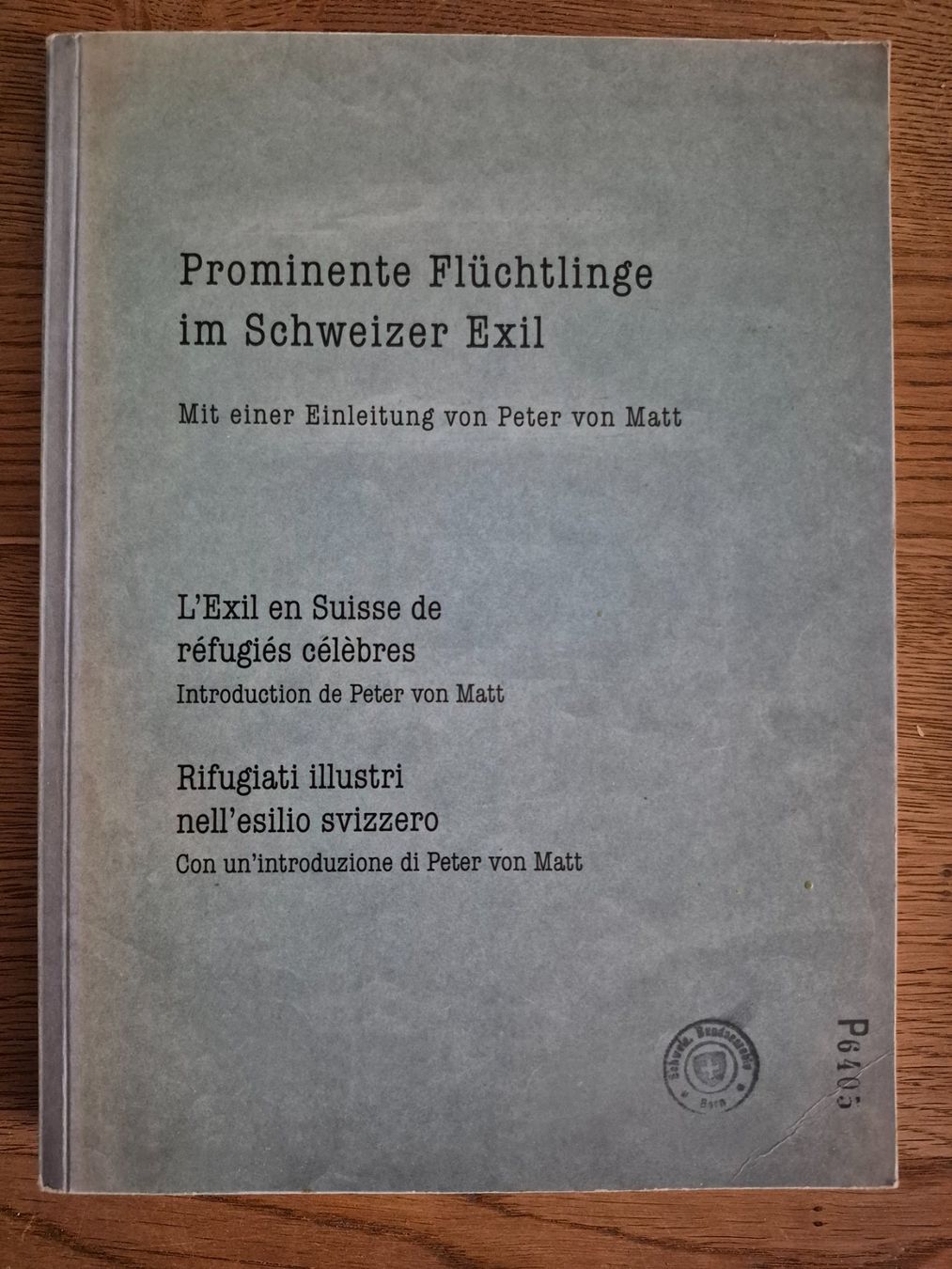 Libri: Prominente Flüchtlinge im Schweizer Exil – Usato da Balsthal venduto da Jamamoegg