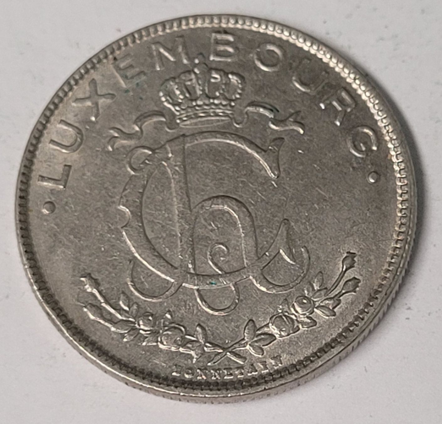 Alle Münzen: 2 FRANCS / LUXEMBOURG 1924 – Gebraucht aus Mumpf von antonio_schweiz_961 1