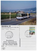 Hünenberg Zug Letzttagskarte Post Bus ZVB NAW Hess BGU 5-25