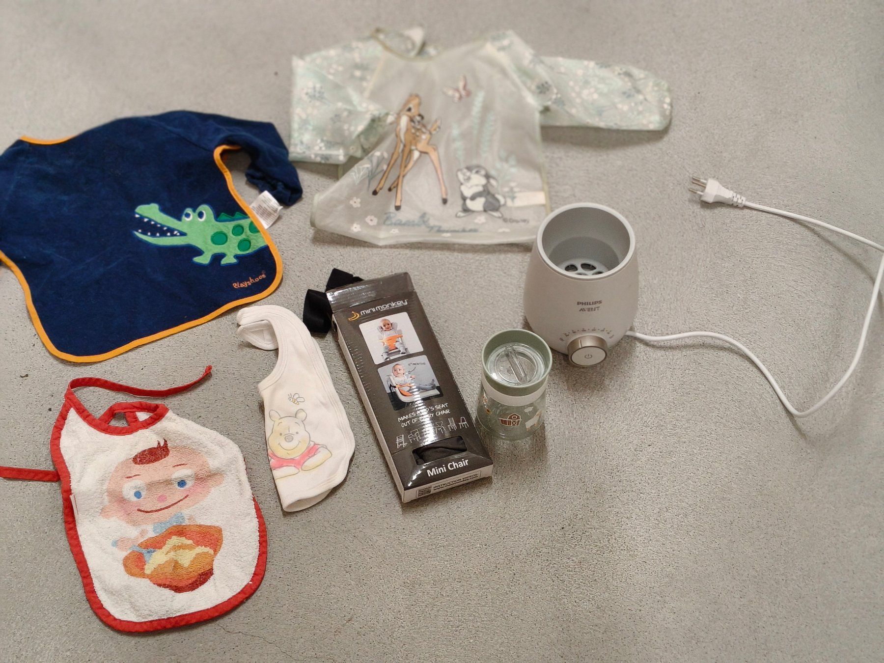 Avent Pasti del neonato: Baby Lätzchen und Flaschenwärmer Philips Avent Mini Monkey – Usato da Bern venduto da san_22kx