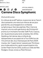 2 billets Cerrone Montreux Jazz festival