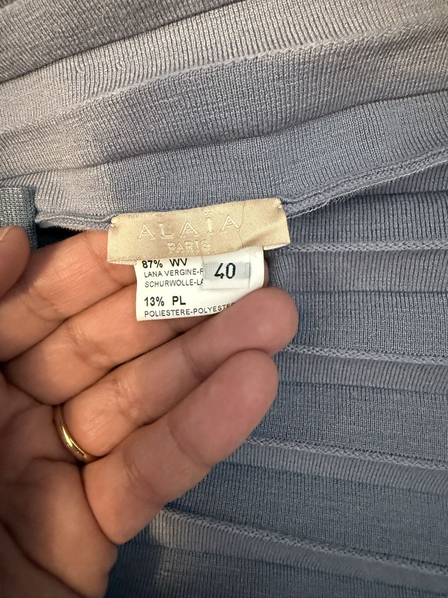 Alaia Vestiti: Robe Alaïa Paris plissée gris taille 40 – Usato da La Croix-de-Rozon venduto da ben_9qlz 4