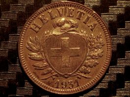 1931 - 2 cts. 1.28 Mio.!! 2.45gr!