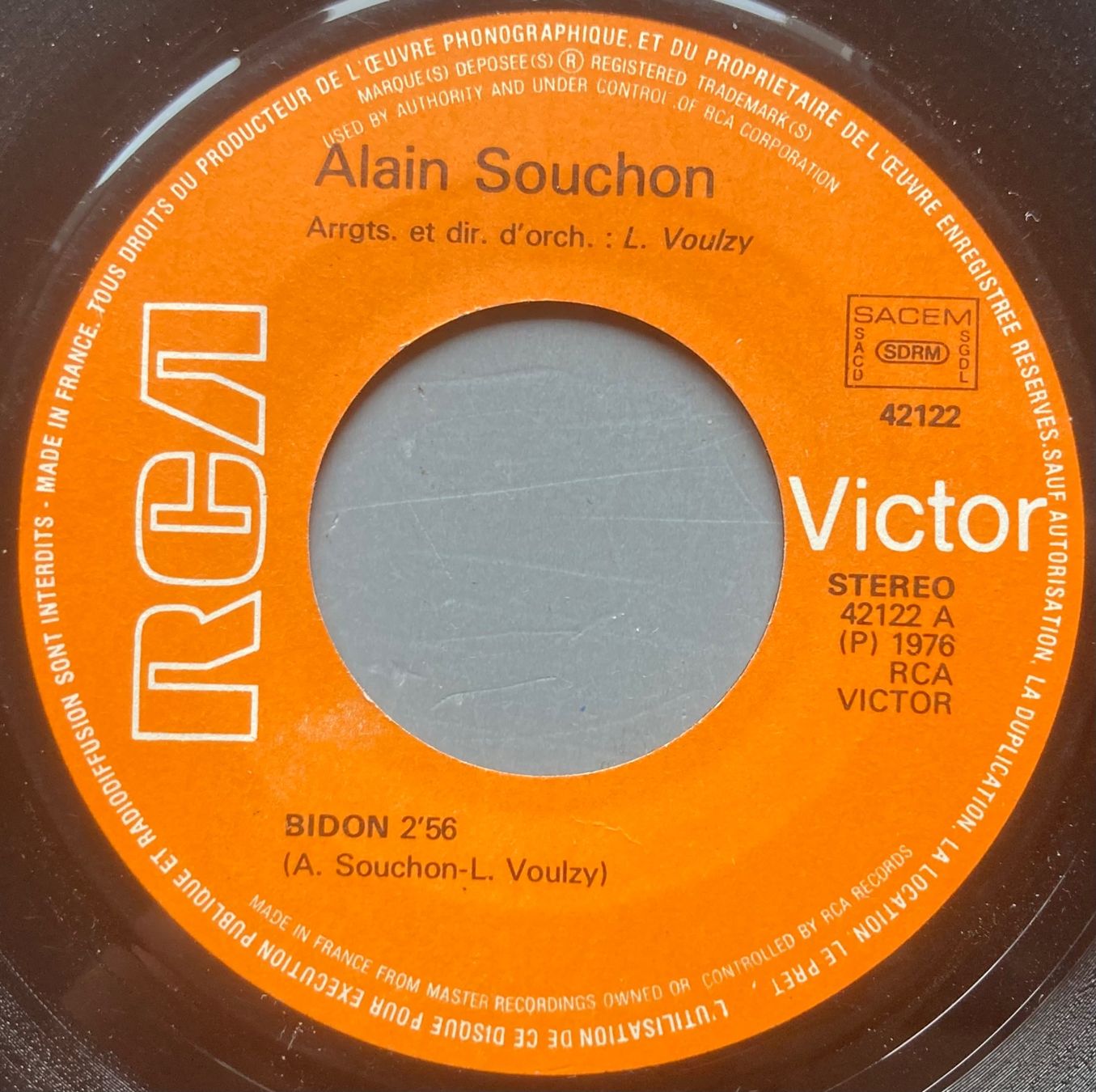 Vinyles: ALAIN SOUCHON - BIDON – D'occasion à Poliez-Pittet par Newtown-Records 2