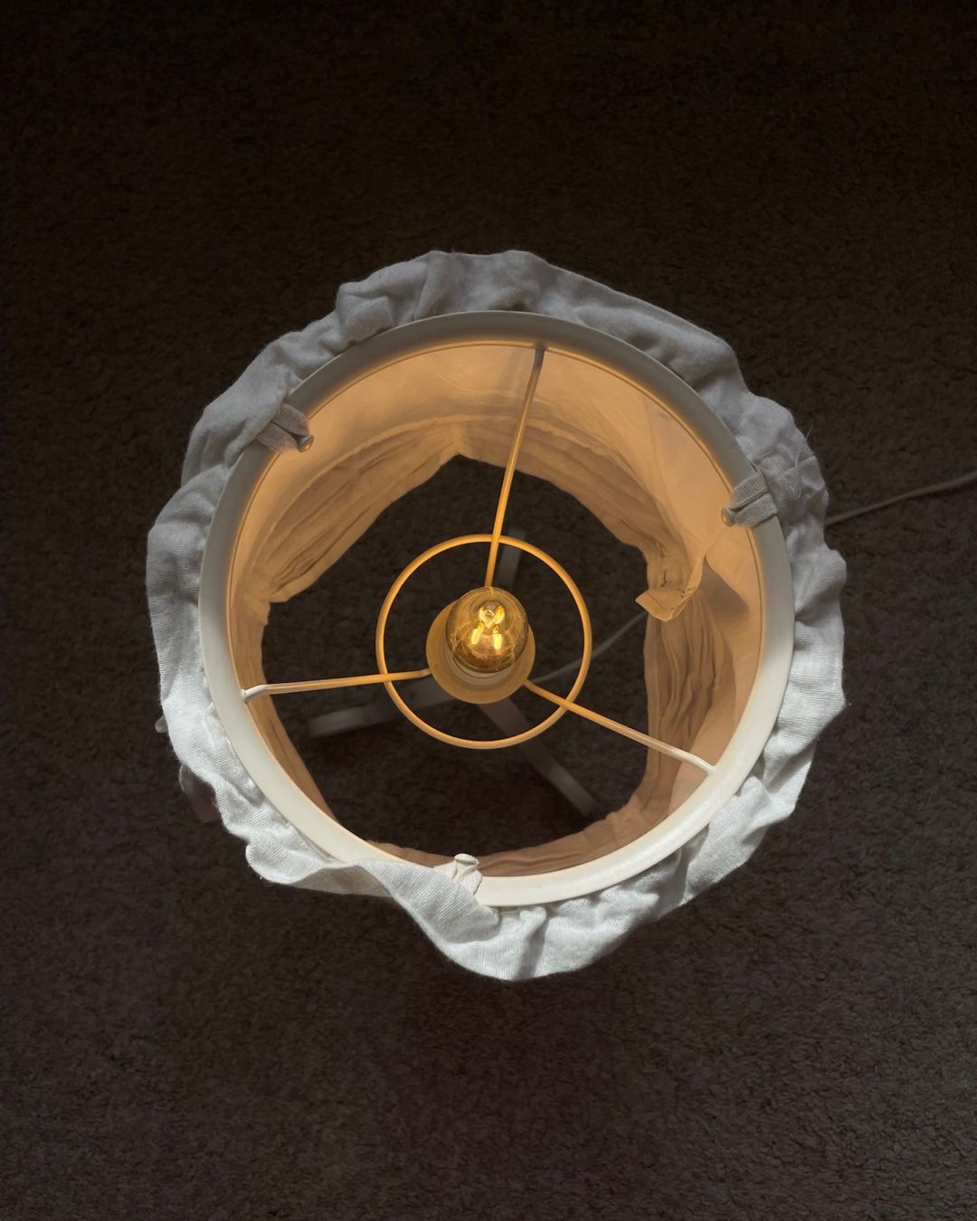 Ikea Lampade: IKEA Tischlampe mit Stoffschirm, weiss – Usato da Baar venduto da Beneman 4