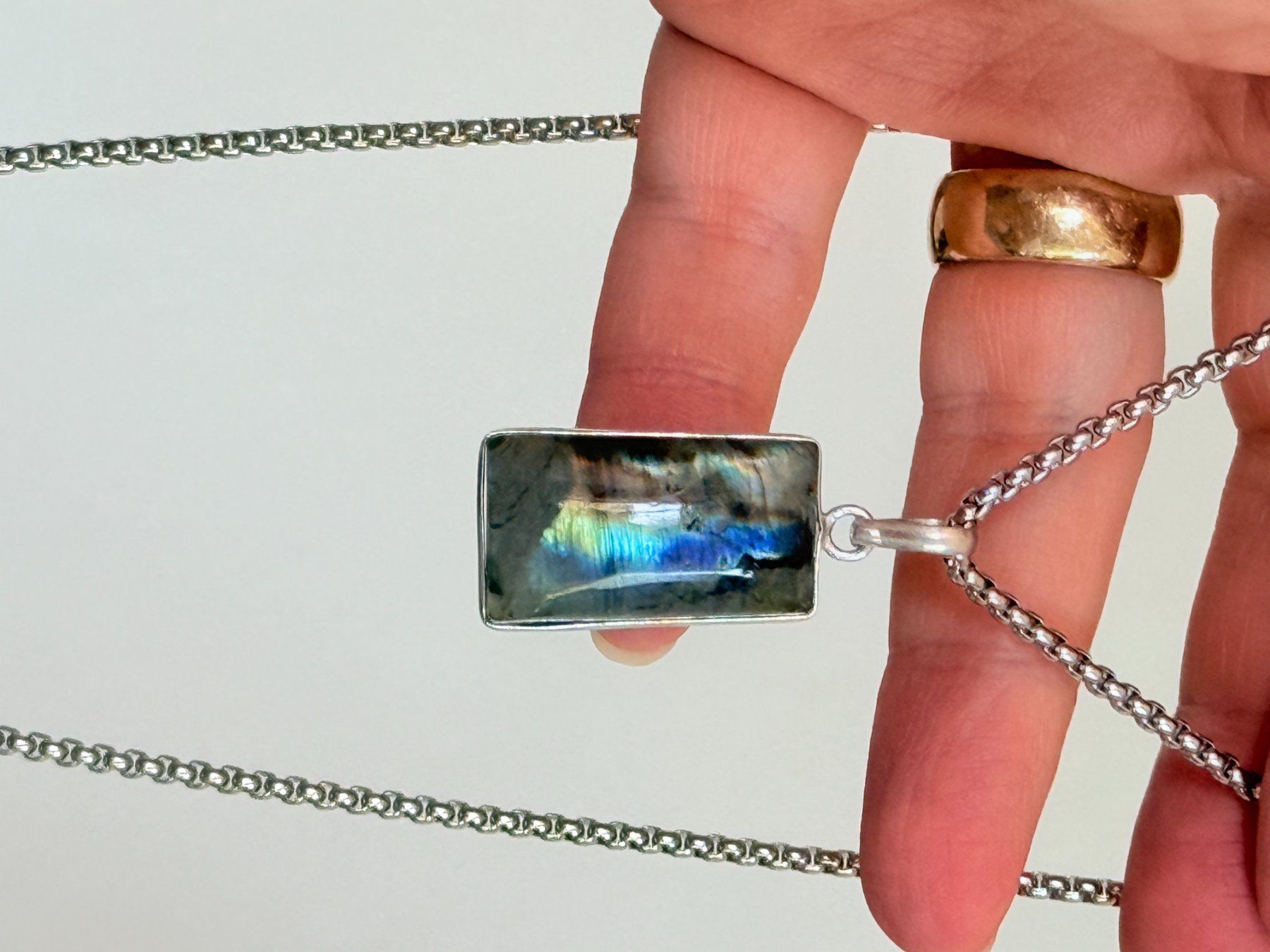 Catenine: Collier avec Labradorite – Nuovo e nell'imballaggio originale da Genève venduto da AWWA 8