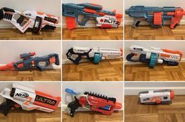 Grosses Nerf- und X-Shot-Paket: 8 Blaster + Nerf-Kamera