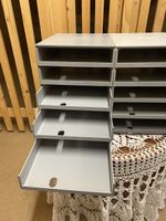 Schubladenbox grau 10 Fächer Büro Ordnung guter Zustand