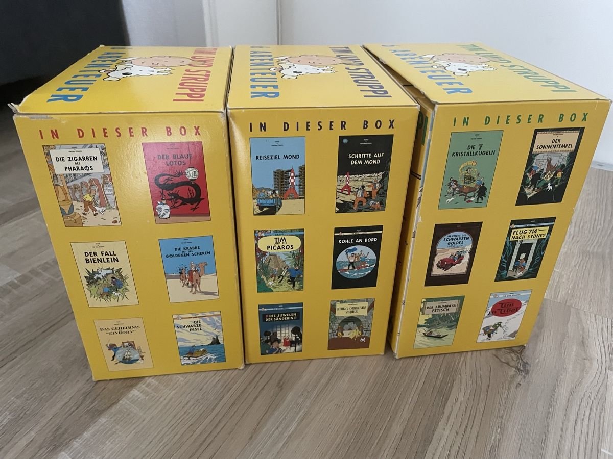 Tutti i VHS: Tim & Struppi Sammelboxen VHS Neuwertig – Usato da Herisau venduto da MermaidMonster 2