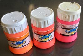 Neon Acrylfarben | 3 Dosen à 250 ml