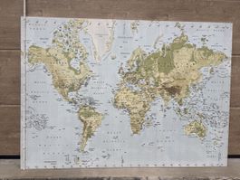 Weltkarte Bild Wanddekoration
