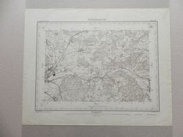 Ungefaltet Landkarte Wiesendangen 1936 Seen Hegi Elgg ZH