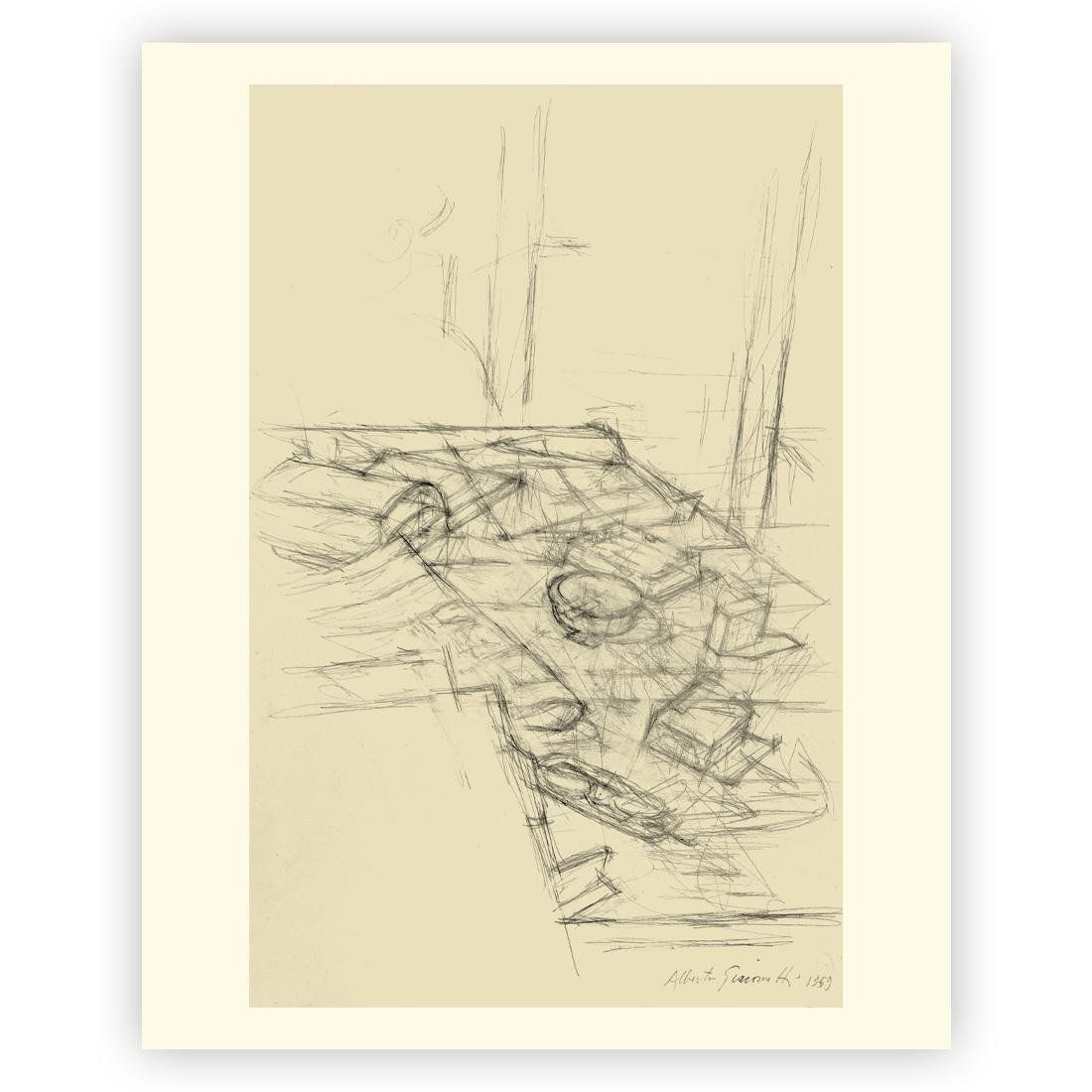 Grafica & Litografie: Alberto Giacometti, Original-Lithographie 1963 – Usato da Lugano venduto da Historianlugano