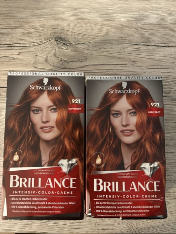 2 x Brillance Intensiv-Color-Creme 921 Kupferrot, Neu (Neu und ...