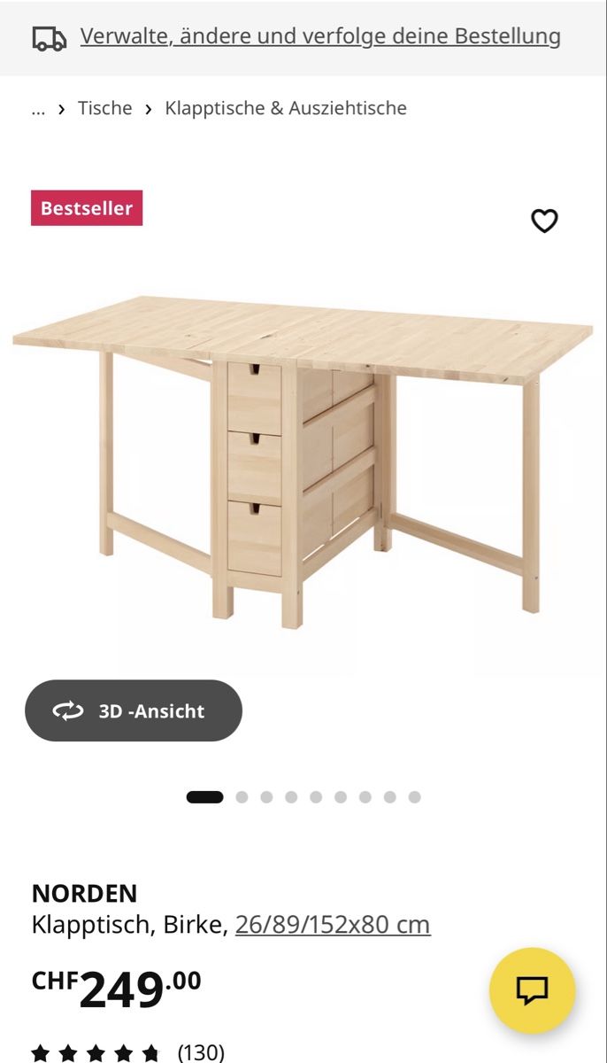 Set de table et chaises: Tisch mit Stühle  – D'occasion à Obbürgen par mar_qtj6 1