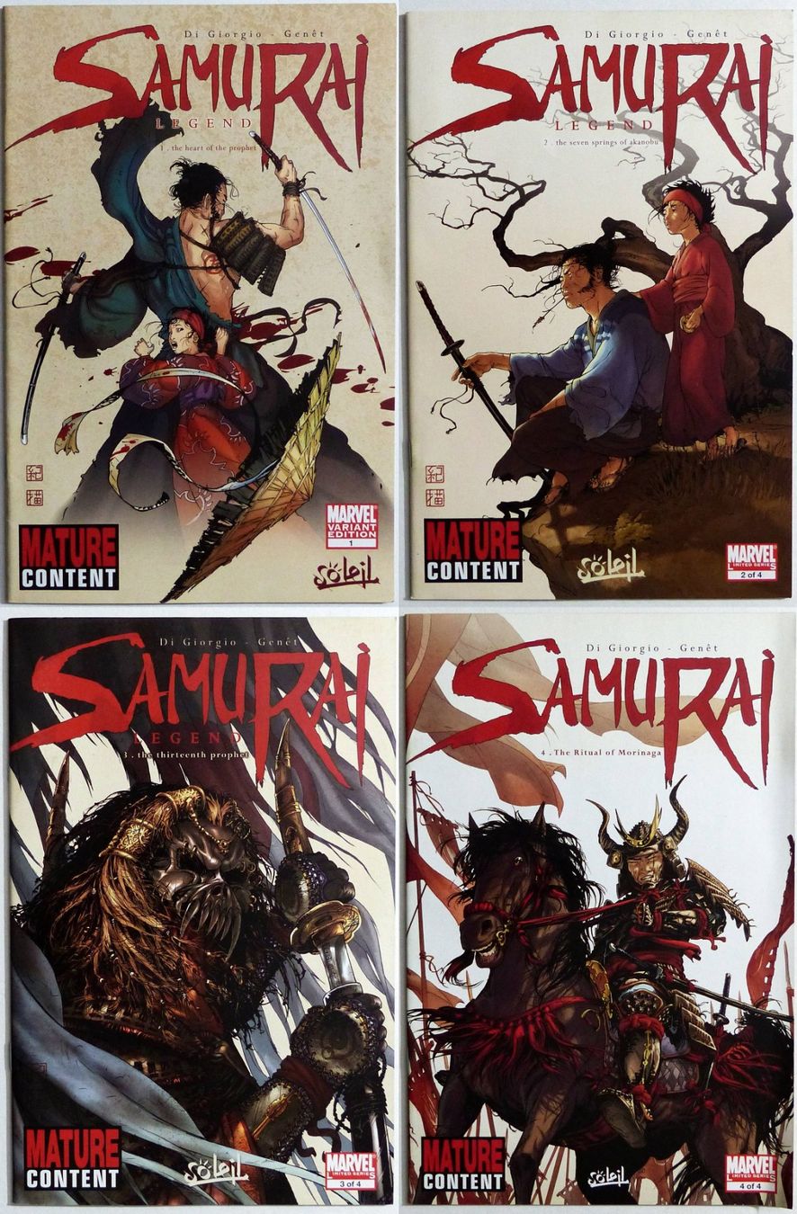 Fumetti: SAMURAI LEGEND 1-4 COMPLETE SERIE MATURE CONTENT MARVEL 2008 – Usato da Lugano venduto da YouWantUS
