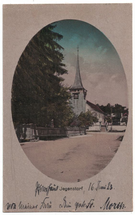 Ansichtskarten: Jegenstorf, gelaufen 1923 – Gebraucht aus Frauenfeld von POML