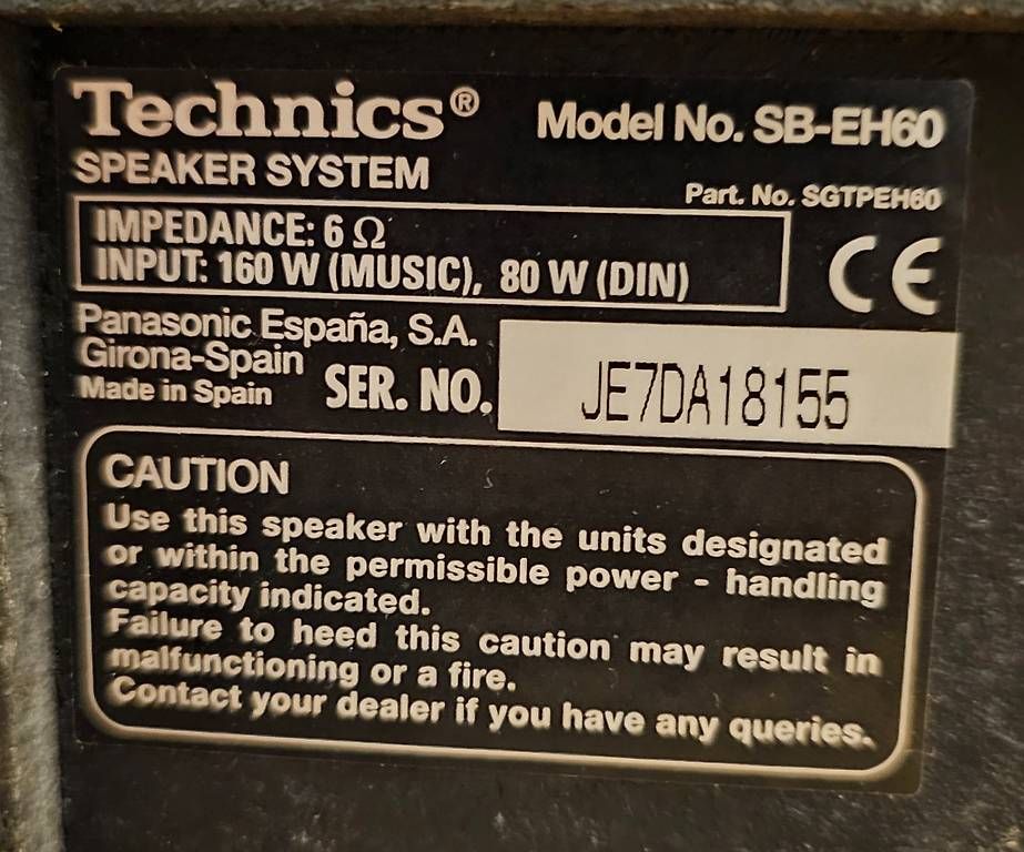 Technics Casse acustiche: Lautsprecher-Boxen – Usato da Dällikon venduto da Roman_Williner1 2